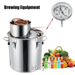 8Gal 12/20/35L Alcohol Distiller Moonshine Water Copper Home Brewing Thermometer
