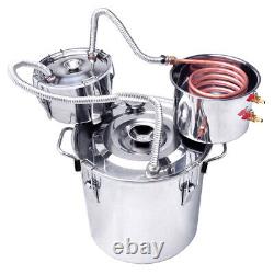 8Gal 30L Moonshine Water Alcohol Distiller DIY Whiskey Still Boiler +Copper Tube