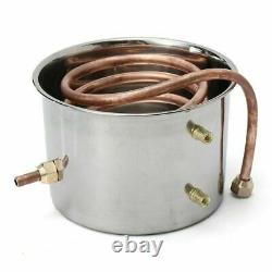 8L Moonshine Spirits Brewing Water Still Copper Distiller Alcohol Wine DIY Kit