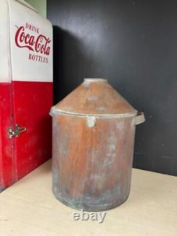 ANTIQUE COPPER LARGE MOONSHINE WHISKY STILL POT BOILER Prohibition Art