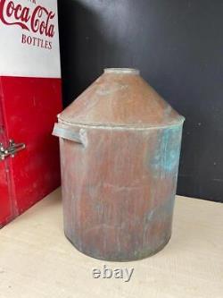 ANTIQUE COPPER LARGE MOONSHINE WHISKY STILL POT BOILER Prohibition Art