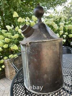 ANTIQUE SOLID COPPER MOONSHINE STILL POT BOIlER