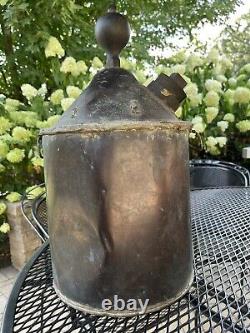 ANTIQUE SOLID COPPER MOONSHINE STILL POT BOIlER