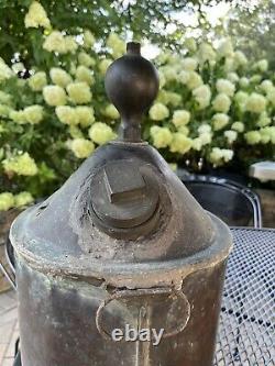 ANTIQUE SOLID COPPER MOONSHINE STILL POT BOIlER