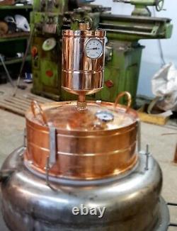 Air cooling Copper Dephlegmator condenser for alcohol, moonshine stills