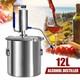 Alcohol Distiller Alcohol Moonshine 2.64 Gal Diy Still Stainless Steel Home Brew