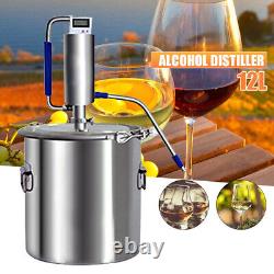 Alcohol Distiller Alcohol Moonshine 2.64 Gal DIY Still Stainless Steel Home Brew