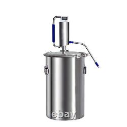 Alcohol Distiller Alcohol Moonshine 2.64 Gal DIY Still Stainless Steel Home Brew