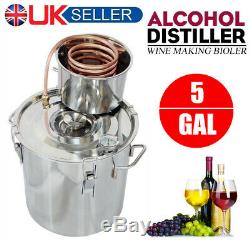 Alcohol Distiller Moonshine Copper Wine Maker Water Still Boiler Thermometer UK