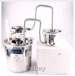 Alcohol Spirits Distiller DIY Home Brew Moonshine Boiler Still Oil 3 Piece Part