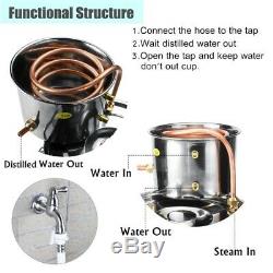 Alcohol Spirits Distiller DIY Home Brew Moonshine Boiler Still Oil Pot Ethanol