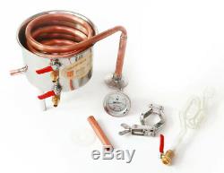 Alcohol Spirits Distiller DIY Home Brew Moonshine Boiler Still Oil Pot Ethanol