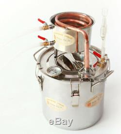 Alcohol Spirits Distiller DIY Home Brew Moonshine Boiler Still Oil Pot Ethanol