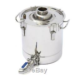 Alcohol Water Distiller Moonshine Still Boiler Stainless Copper With Water Pump