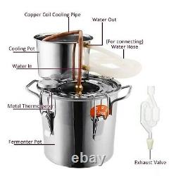 Alcohol Water Wine Distiller Moonshine Still Boiler Lightweight Copper DIY