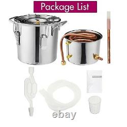 Alcohol Water Wine Distiller Moonshine Still Boiler Lightweight Copper DIY