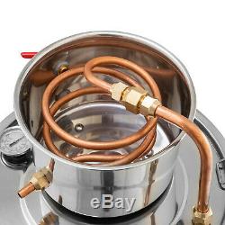 Alcohol Wine Distiller Moonshine Still Copper Tube 8 Gallon 30L