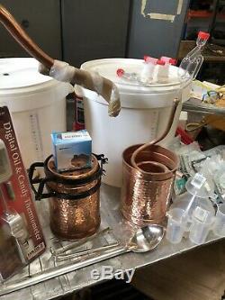 Alembic Copper Still 1.5 Litres, Alcohol Distiller, Hydrosol, Moonshine