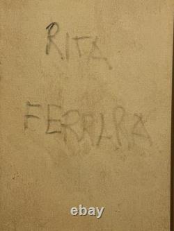 American Still Life Oil Painting Corn Squash Pottery Jugs Monshine Rita Ferrara