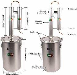 Anbt Moonshine Still 15.8 Gallon Alcohol Distiller Copper Tub for Whisky Brandy