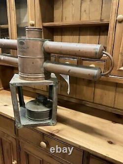 Antique 1920s Large Copper Moonshine Heater P J Bryant Of Bristol