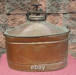 Antique American Folk Art Vintage Copper Moonshine Still Distilling Pot Boiler