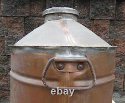 Antique American Folk Art Vintage Copper Moonshine Still Distilling Pot Boiler