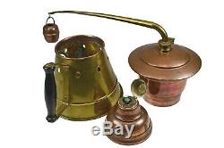 Antique Brass and Copper Medicinal or Moonshine Still, Dutch
