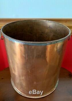 Antique Copper 12 Prohibition Whiskey Moonshine Beer Still Bucket Stock Pot