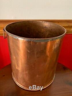 Antique Copper 12 Prohibition Whiskey Moonshine Beer Still Bucket Stock Pot