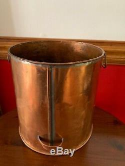 Antique Copper 12 Prohibition Whiskey Moonshine Beer Still Bucket Stock Pot