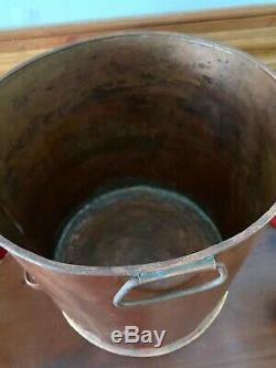 Antique Copper 12 Prohibition Whiskey Moonshine Beer Still Bucket Stock Pot