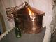 Antique Copper 7-8 Gallon Oval Moonshine Still Withcoil + Bottle- A Man Cave Must
