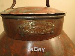 Antique Copper Jug Spigot Moonshine Whiskey Still Thumper 1800s Boston Union St