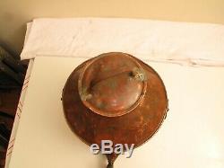 Antique Copper Jug Spigot Moonshine Whiskey Still Thumper 1800s Boston Union St