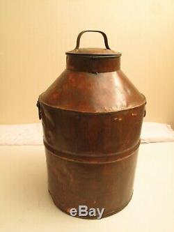 Antique Copper Jug Spigot Moonshine Whiskey Still Thumper 1800s Boston Union St