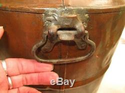 Antique Copper Jug Spigot Moonshine Whiskey Still Thumper 1800s Boston Union St