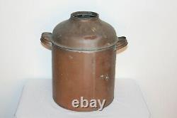 Antique Copper Metal Still Vessel With Handles Primitive Country Farm Moonshine