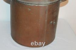 Antique Copper Metal Still Vessel With Handles Primitive Country Farm Moonshine