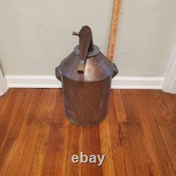 Antique Copper Moonshine Still Hand Made 23 x 10 1/2