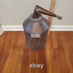 Antique Copper Moonshine Still Hand Made 23 x 10 1/2