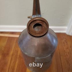 Antique Copper Moonshine Still Hand Made 23 x 10 1/2