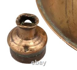 Antique Copper Moonshine Still Stove Top Sized Prohibition Era With LID