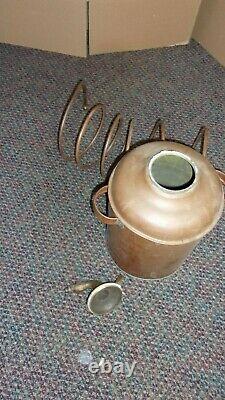 Antique Copper Moonshine Still with Coil EMPTY