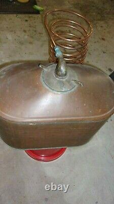 Antique Copper Moonshine Still with Coil EMPTY LARGE Size