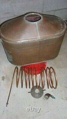 Antique Copper Moonshine Still with Coil EMPTY LARGE Size