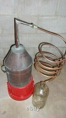 Antique Copper Moonshine Still with Coil EMPTY Smaller Size