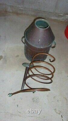 Antique Copper Moonshine Still with Coil EMPTY Smaller Size