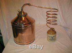 Antique Copper Moonshine Still with Coil +Jug 3-4 Gallon Still LQQK