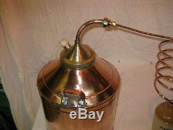 Antique Copper Moonshine Still with Coil +Jug 3-4 Gallon Still LQQK